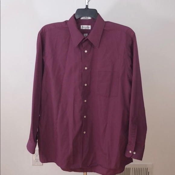 Men's Van Heusen Wrinkle Free Poplin Dress Shirt - Picture 1 of 12